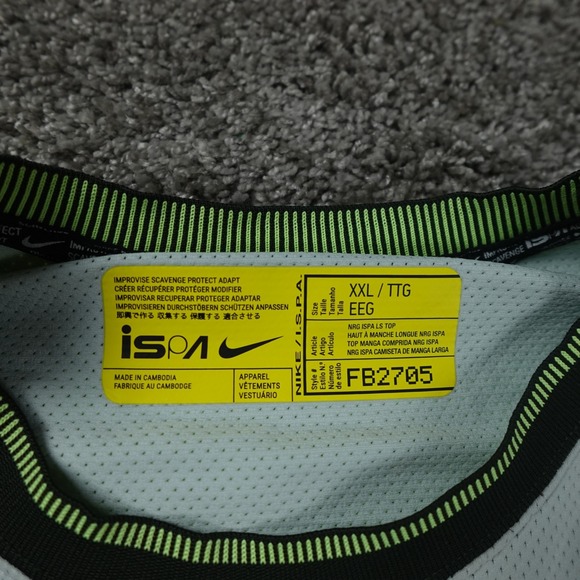 Nike ISPA Long Sleeve Top Alligator Flyknit Hypebeast FB2705 Mens 2XL - Picture 3 of 11